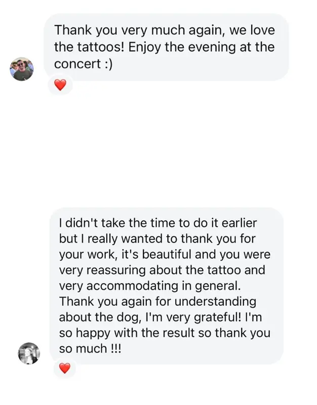 Recenze od klienta na Instagramu.